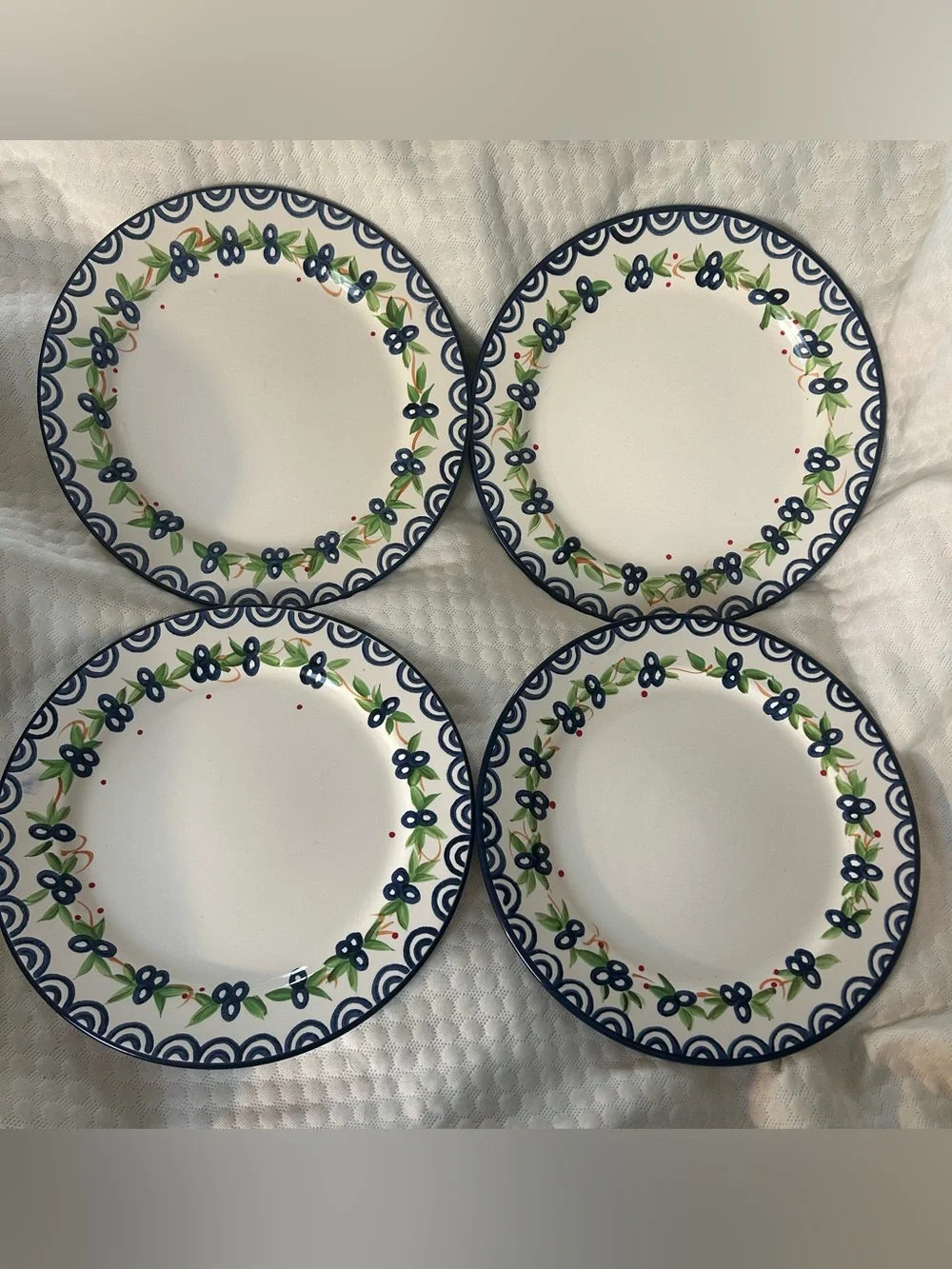 Vintage Pfaltzgraff Sommersby Dinner Plates (Set of 4)